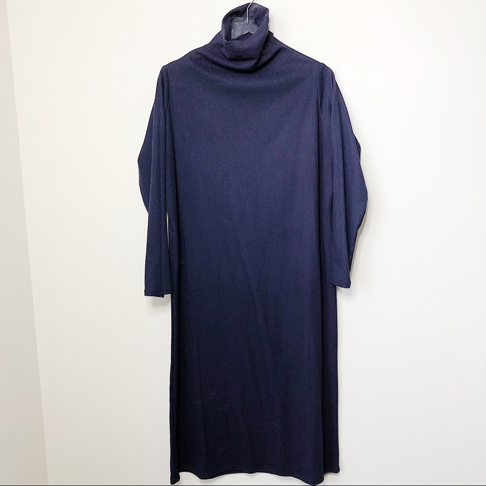 turtleneck long sleeve renewal dress